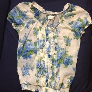 A&F Floral Top